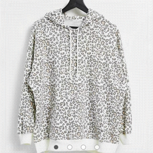 AMERICAN EAGLE OVERSIZE BAGGY LEOPARD PRINT HOODIE NEW